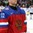 MINSK, BELARUS - MAY 17: Russia's Sergei Bobrovski #72 looks on during the national anthem after a 4-1 preliminary round win over Latvia at the 2014 IIHF Ice Hockey World Championship. (Photo by Andre Ringuette/HHOF-IIHF Images)


